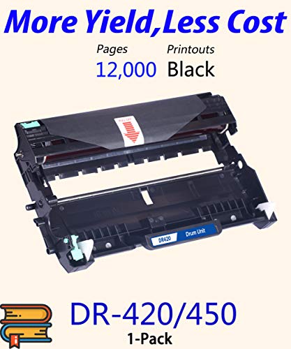 1-Pack ColorPrint Compatible Drum Unit Replacement for Brother DR-420 DR420 Imaging Unit Work with TN-420 TN-450 HL-2270DW HL-2280DW HL-2230 HL-2240 HL-2240D MFC-7860DW MFC-7360N DCP-7065DN Printer