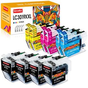 hencebuy compatible lc3019 xxl ink cartridge replacement for brother lc3019xxl use with brother mfc-j5330dw mfc-j5335dw mfc-j6530dw mfc-j6930dw mfc-j6730dw printer ( 4black,2cyan,2yellow,2magenta )