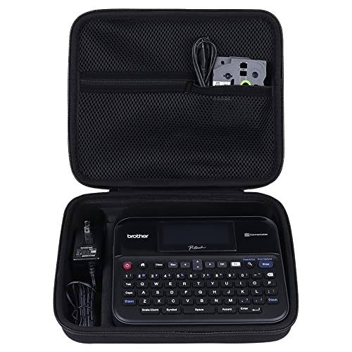 khanka Hard Storage Case Replacement for Brother P-Touch Label Maker PTD600 Labeler/PT- D610BT Business Professional Connected Label Maker, Case Only (Inside Black)