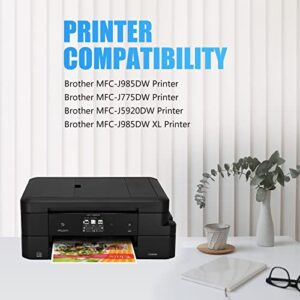 Miss Deer LC20E Super High Yield Compatible Ink Cartridge Replacement for Brother LC20E LC-20E XXL, use with Brother MFC-J985DW J5920DW J775DW J985DWXL Printer (2BK, C, M, Y) 5-Pack