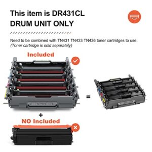 v4ink Remanufactured DR431CL Drum Replacement for Brother DR431 CL DR-431CL Imaging Drum for Brother MFC-L8900CDW MFC-L8610CDW HL-L8260CDW HL-L8360CDW HL-L9310CDW DCP-L8410CDW Printer (Not Toner)