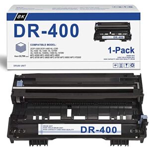 hydr [black,1-pack] compatible dr-400 dr400 drum unit replacement for brother dcp-1200 1400 hl-1230 1240 1250 1270n 1435 1440 1450 1470n mfc-8300 8500 8600 8700 9600 9700 9800 p2500 printer