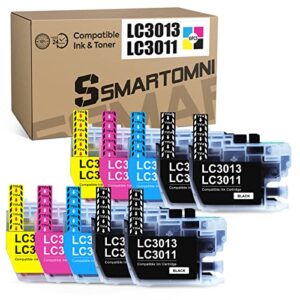 s smartomni lc3013 lc3011 compatible ink cartridge replacement for brother lc 3013 lc 3011 ink cartridge color 10-pack (4k2c2m2y) set for brother mfc-j491dw mfc-j 497dw mfc-j 690dw mfc-j895dw printer