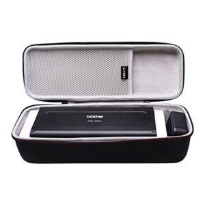 ltgem eva hard case for brother ads-1250w / ads-1700w / ads-1200 wireless document scanner – protective carrying storage bag