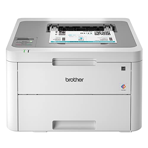 Brother HL-L3210CW USB & Wireless Single-Function Digital Color Laser Printer for Home Business Office - Print only - Print Speed up to 19 ppm, 600 x 2400 dpi, 250-Sheet Large Capacity (Renewed)