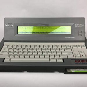 Brother Model WP-760D Word Processor Gray Electric Typewriter