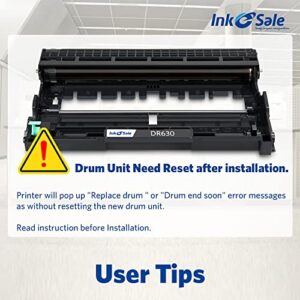 INK E-SALE Compatible DR-630 Drum Replacement for Brother DR630 Drum for HL-L2300D HL-L2320D HL-L2340DW HL-L2360DW HL-L2380DW MFC L2700DW MFCL2720DW L2740DW DCP-L2520DW Tray_Toners_Cartridges_Printer
