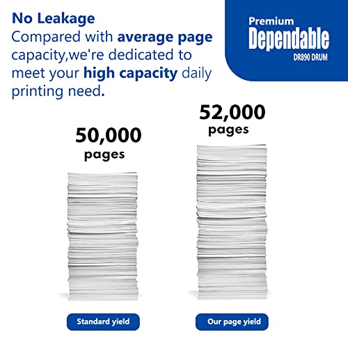 HL-L6400DW Drum Unit DR890 DR-890: 2 Pack DR-890 DR890 Drum Unit Replacement for Brother DR890 HL-L6250DW L6400DW L6400DWT MFC-L6750DW L6900DW Printer Ink
