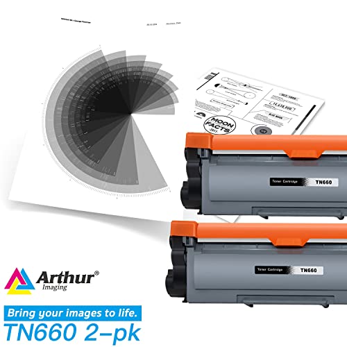 Arthur Imaging Compatible Toner Cartridge Replacement for Brother TN660 TN630 High Yield Compatible with HL-L2300D HL-L2380DW HL-L2320D DCP-L2540DW MFC-L2700DW MFC-L2685DW (Black, 2-Pack)