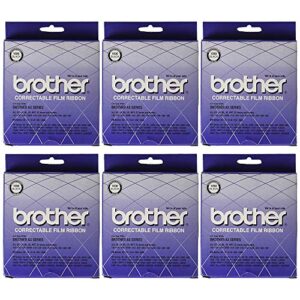 6 pack 1030 correctable film ribbon, black by brother intl. corp. (catalog category: computer/supplies & data storage / ribbons / typewriter)