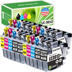 limeink compatible ink cartridges replacement for brother lc3013 ink cartridges bk/c/m/y lc3013 xxl xl for brother lc3011 ink cartridges mfc-j497dw ink lc3011 ink cartridges bk/c/m/y 20 pack