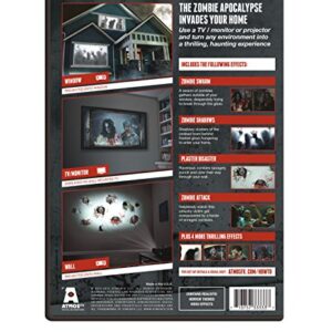 AtmosFearFx Halloween DVD with 48" x 72" White Reaper Brothers Rear Projection Screen (Zombie Invasion DVD)