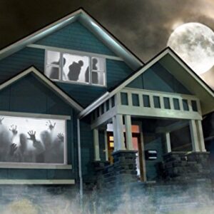 AtmosFearFx Halloween DVD with 48" x 72" White Reaper Brothers Rear Projection Screen (Zombie Invasion DVD)