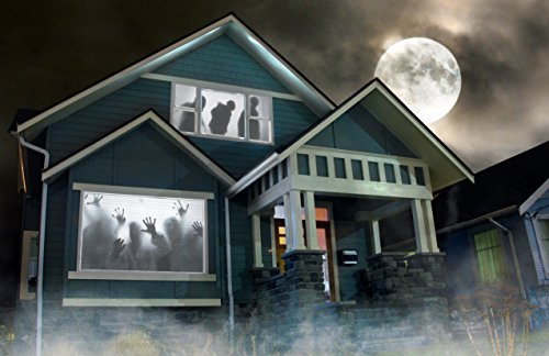 AtmosFearFx Halloween DVD with 48" x 72" White Reaper Brothers Rear Projection Screen (Zombie Invasion DVD)