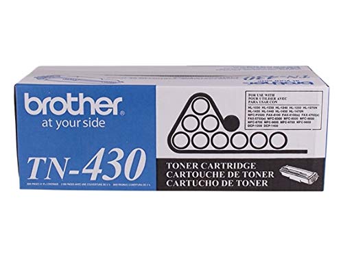 Brother Genuine TN430 2-Pack Standard Yield Black Toner Cartridge with Approximately 3,000 Page Yield/Cartridge