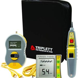 Triplett CPK1000IL2 Byte Brothers Testing Kit with Real World Certifier Ethernet Cable Category Verifier / Coax Tester and Power Panel CAT 5/6 Digital Voltmeter