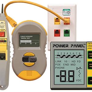 Triplett CPK1000IL2 Byte Brothers Testing Kit with Real World Certifier Ethernet Cable Category Verifier / Coax Tester and Power Panel CAT 5/6 Digital Voltmeter