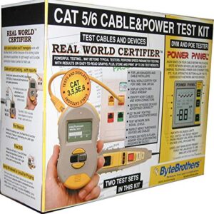 Triplett CPK1000IL2 Byte Brothers Testing Kit with Real World Certifier Ethernet Cable Category Verifier / Coax Tester and Power Panel CAT 5/6 Digital Voltmeter