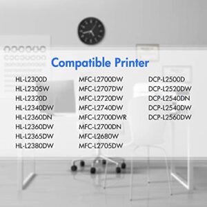 TN660 High Yield Toner Cartridge: TN 660 TN-660 2Pack Black Compatible Replacement for Brother HL-L2380DW HL-L2300D HL-L2340DW MFC-L2740DW MFC-L2700DW MFC-L2720DW DCP-L2540DW Printer