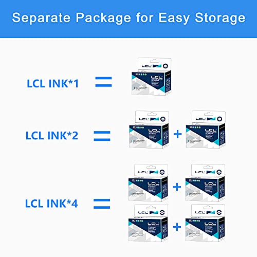 LCL Compatible Ink Cartridge Replacement for Brother LC20E LC20EBK XXL MFC-J5920DW MFC-J985DW MFC-J775DW (2-Pack Black)