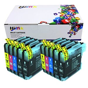 hiink compatible ink cartridge replacement for brother lc65 lc-65 lc-61 lc61 ink cartridges use with dcp-165c dcp-375cw mfc-j220 mfc-255cw mfc-j265w mfc-5490cn mfc-6490cw(4b, 2c, 2m, 2y, 10-pack)