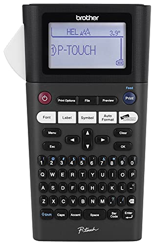 Brother P-touch, PTH300LI, Rechargeable Portable Label Maker, One-Touch Formatting, Vivid Bright Display, Fast Printing Speeds, Black