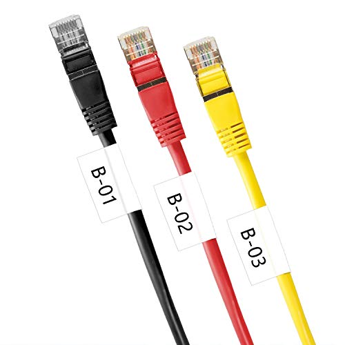 Unismar Compatible for Brother Flexible-ID TZe-FX231 12mm 0.47'' Laminated White Tze Flexible Cable Wire Tape for Ptouch PT-D200 PT-D220 PT-D210 PT-D600 PT-D400 PT-H100 PT-H110, 1/2" x 26.2', 5-Pack