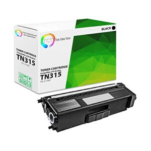 TCT Premium Compatible Toner Cartridge Replacement for Brother TN315 TN-315BK Black Works with Brother HL-4150CDN 4570CDW 4570CDWT, MFC-9460CDN 9560CDW 9970CDW Printers (6,000 Pages) - 2 Pack