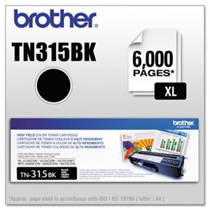 Brother TN315BK High Yield Toner -Cartridge - Black - Laser - 3500 Page - 1 Each