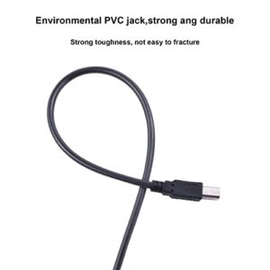 Toeasor USB Printer Cable Compatible with Brother Epson XP-440 XP-430 XP-420 Workforce Pro WF-3720 WF-2760 Canon Pixma MX922 MX492 MG3620 HP Officejet Pro 6978 4630 4650 HP Envy Printer (Black, 5FT)