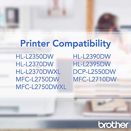 Brother TN-730 TN730 Genuine Black Toner DCP-L2550DW, HL-L2350DW HL-L2370DW, HL-L2370DW XL, HL-L2390DW HL-L2395DW MFC-L2710DW MFC-L2750DW MFC-L2750DW DCP-L2510-1,200 Pages / 3-Toner Cartridges