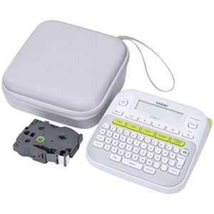 Khanka Hard Travel Case Replacement for Brother P-Touch PT-D210 PTD220 Home/Office Everyday Label Maker, Case Only (White)