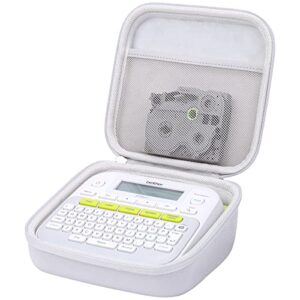Khanka Hard Travel Case Replacement for Brother P-Touch PT-D210 PTD220 Home/Office Everyday Label Maker, Case Only (White)