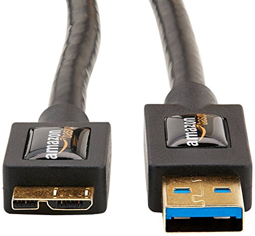 Amazon Basics Z25K USB 3.0 Cable - A-Male to Micro-B - 6 Feet (1.8 Meters), Printer
