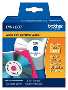 brother dk-1207 cd/dvd label roll
