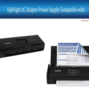 UpBright 24V AC/DC Adapter Compatible with Brother ImageCenter ADS-1000W ADS1000W Image Center Color Desktop Wireless Scanner DS-C R33030 ADP-24DR AA DSC ADP-24DRAA 24VDC 1A DC24V Power Supply Charger