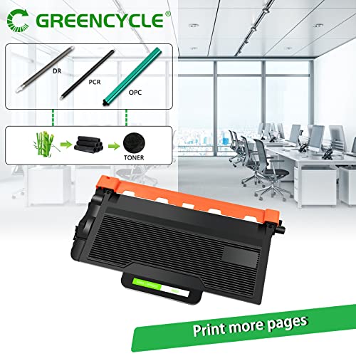 greencycle TN850 TN820 Toner Cartridge DR820 Drum Unit Set Compatible for Brother MFC-L5900DW HL-L5200DW HL-L6200DW HL-L6200DWT MFC-L5850DW MFC-L5700DW MFC-L6800DW Printer (2 Toner, 2 Drum)