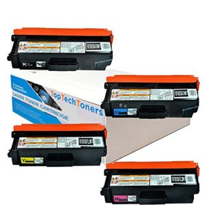 TopTech Toners Compatible Replacement for Brother TN310 use for Printers HL-4150CDN, HL-4570CDW, HL-4570CDWT - (4 Pack)