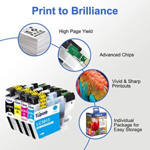 LC3013 High Yield 4 PKS Compatible Ink Cartridge Replacement for Brother LC3013 LC3011 Ink Cartridges BK/C/M/Y, Use for MFC-J491DW MFC-J497DW MFC-J690DW MFC-J895DW Printer