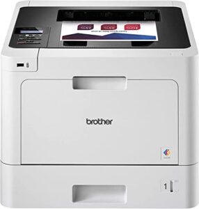 brother color hl-l8260cdw single-function wireless laser printer, white – print only – 33 ppm, 600 x 2400 dpi, 8.5 x 14 print size, auto 2-sided printing, ethernet