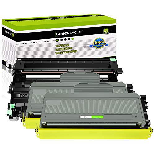 greencycle Drum Unit + 2X Toner Cartridge Replacements Compatible for Brother DR-360 TN-360 use with MFC-7340/7345N/7440N/7840W HL-2140/2170W DCP-7030/7040 Printer