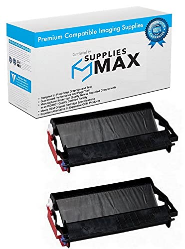 SuppliesMAX Compatible Replacement for Brother IntelliFax 560/565/660/580 Fax Imaging Cartridge (2/PK-150 Page Yield) (PC-401_2PK)