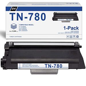 (black,1-pack) compatible tn-780 toner cartridge replacement for brother tn780 hl-6180dw hl-6180dwt mfc-8950dw mfc-8950dwt printer toner cartridge