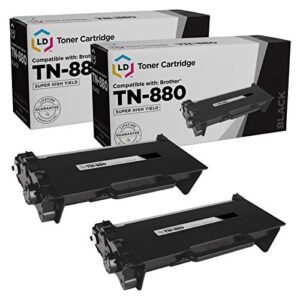ld products compatible toner cartridge replacement for brother tn880 super high yield (black, 2-packs) for use in dcp-l6600dw, hl-l6200dw, hl-l6200dwt, hl-l6250 dn, hl-l6250dw & hl-l6300 dwt