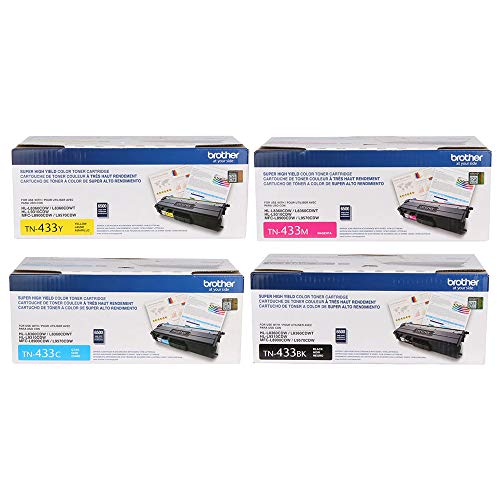 Brother HL-L8260CDW (TN-433) High Yield Toner Cartridge Set