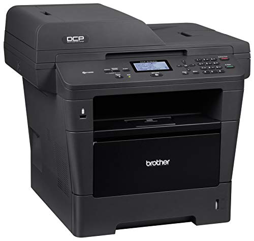 Brother Printer DCP-8150DN Monochrome Printer with Scanner and Copier, Amazon Dash Replenishment Enabled (Renewed)