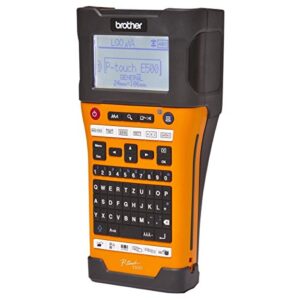 brother pte500 p-touch handheld labeler with usb port, 23.6mm shrink tube compatible, using hse