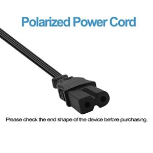 Hanorld UL Listed Polarized Power Cord Replacement for Brother Sewing Machine ES2000 SE400 CS-6000I S4400 PE800 PE770 SE600 SE625 HC1850 8080PRW CE-1100PRW SQ9185 6Ft AC Power Cable Cord