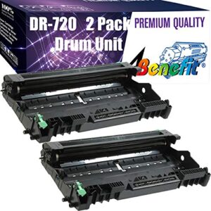 (2-pack, drum unit)compatible drum unit dr720 dr-720 used for brother dcp-8110dn dcp-8150dn dcp-8155dn 5440d 5450dn 5470dw 5470dwt 6180dwt mfc-8510dw printer, by 4benefit