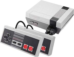 classic retro game console, av output 8-bit nes video game system built-in 620 games with 2 classic controllers